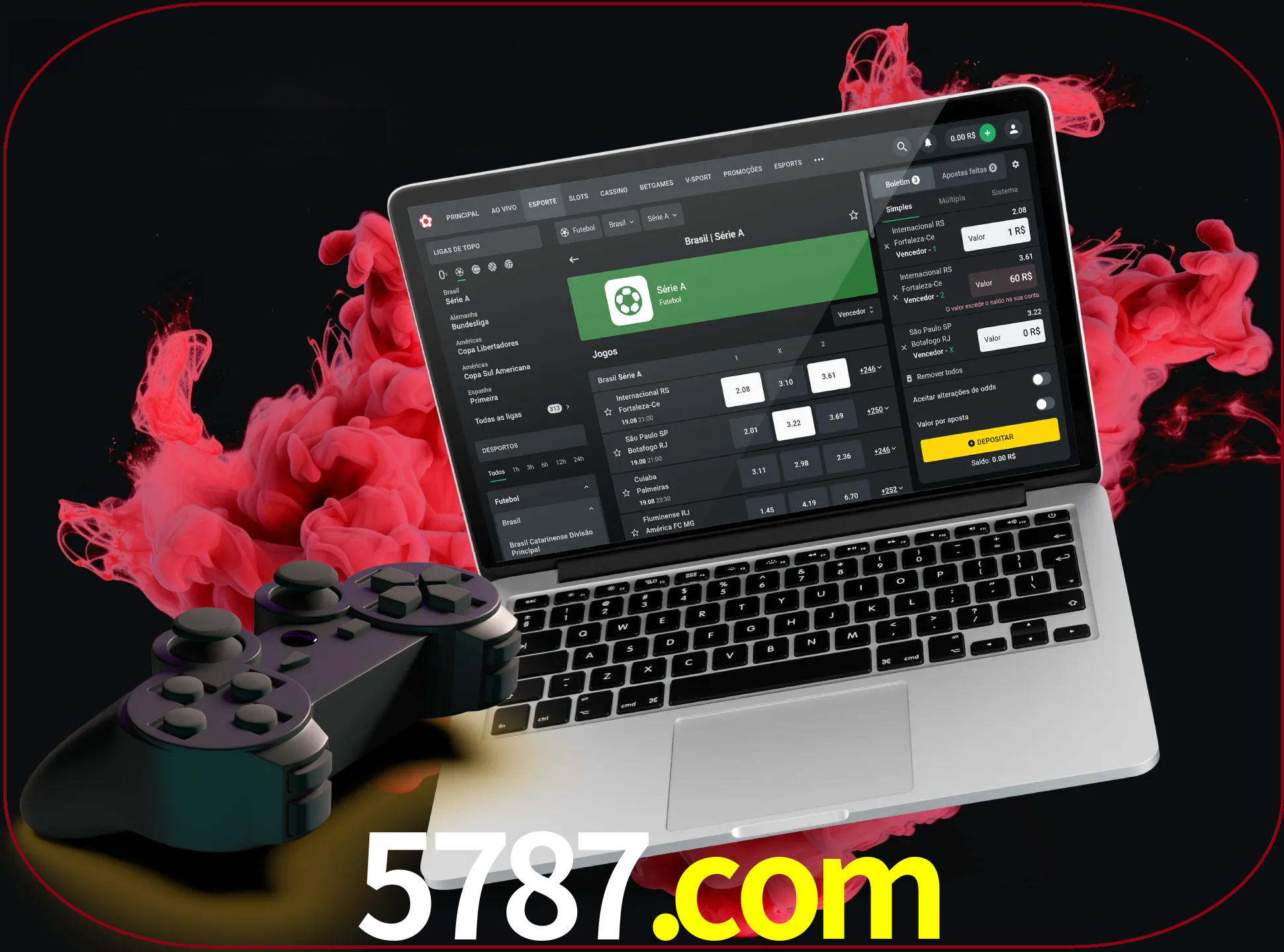 Visite a secção especial de jogos de vídeo em 5787 para descobrir em que jogos pode apostar e ganhar muito dinheiro.