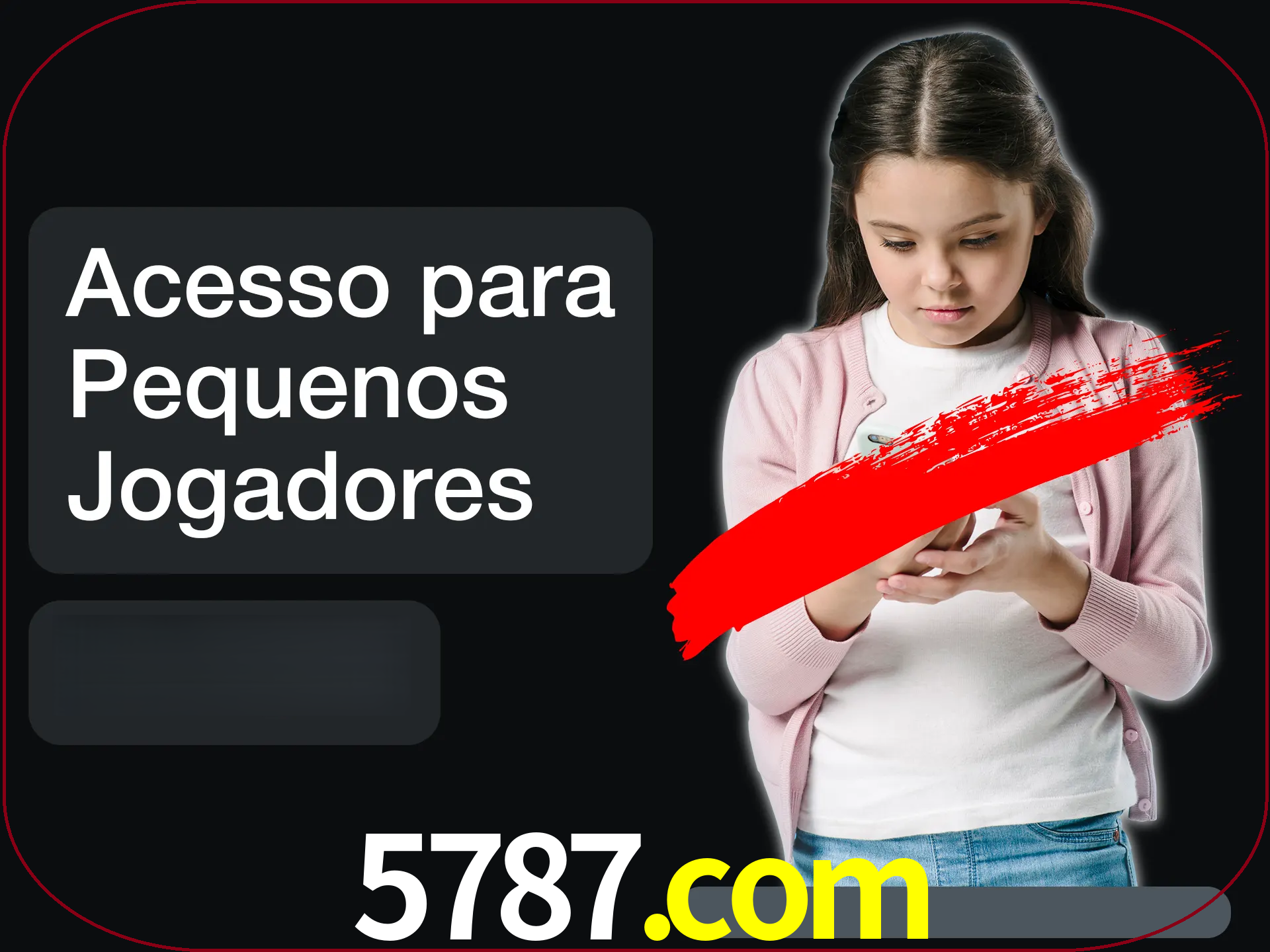 As crianças não podem jogar jogos de cassino.